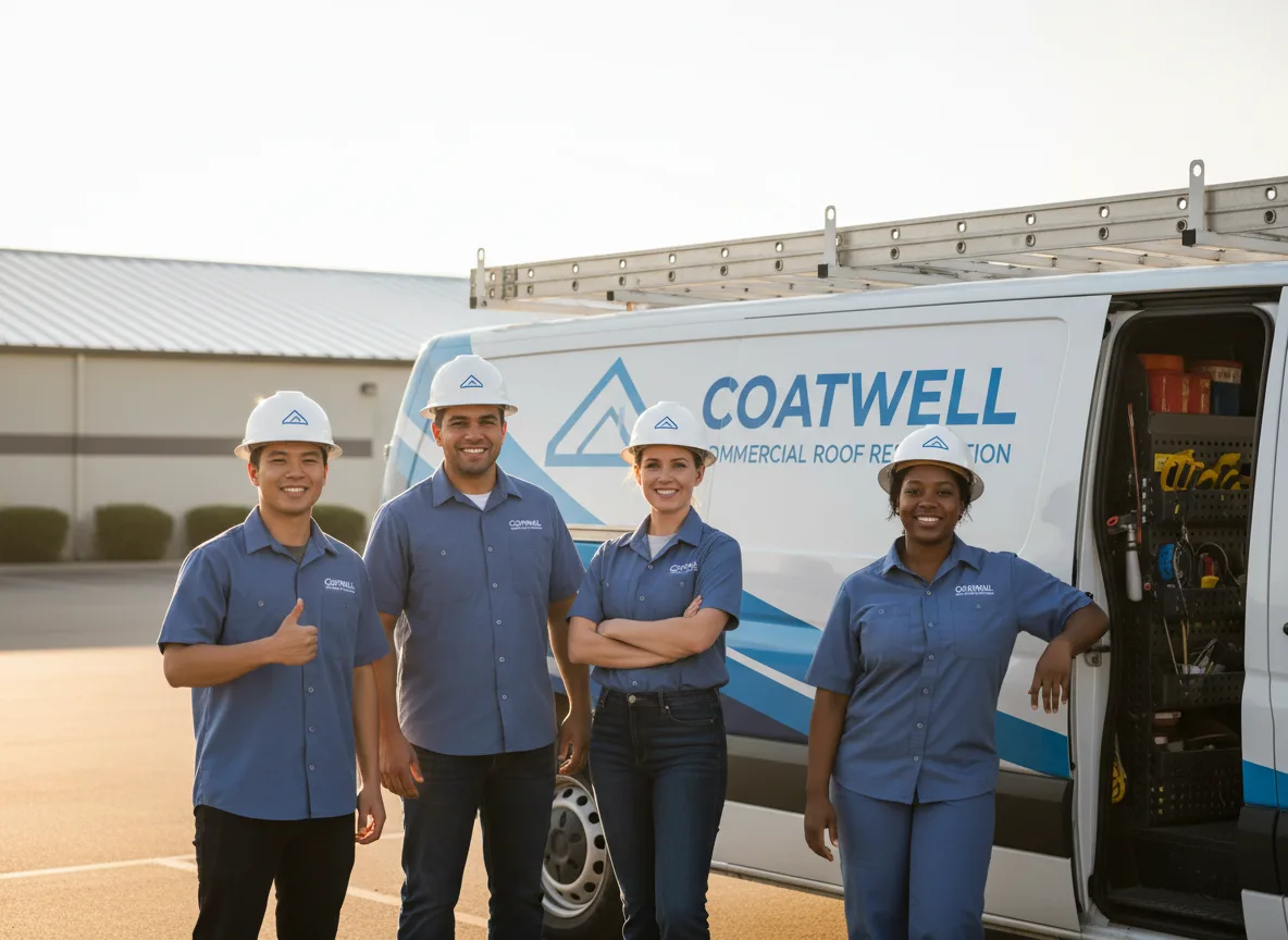 Commercial roof coating company in Golden, OK